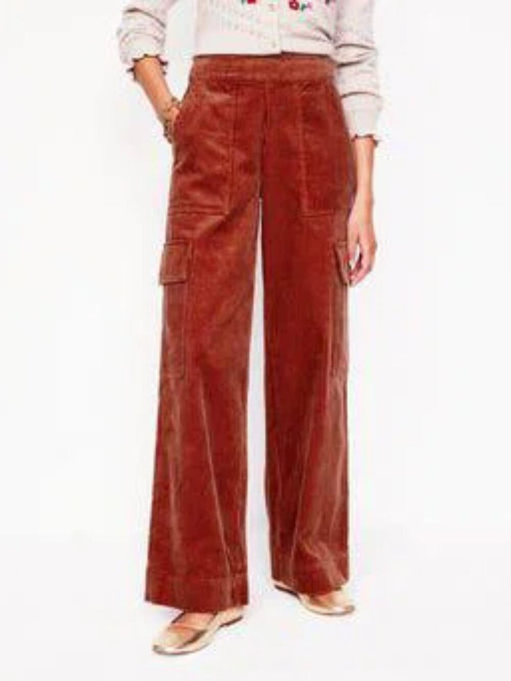 Red Boden wide leg cords